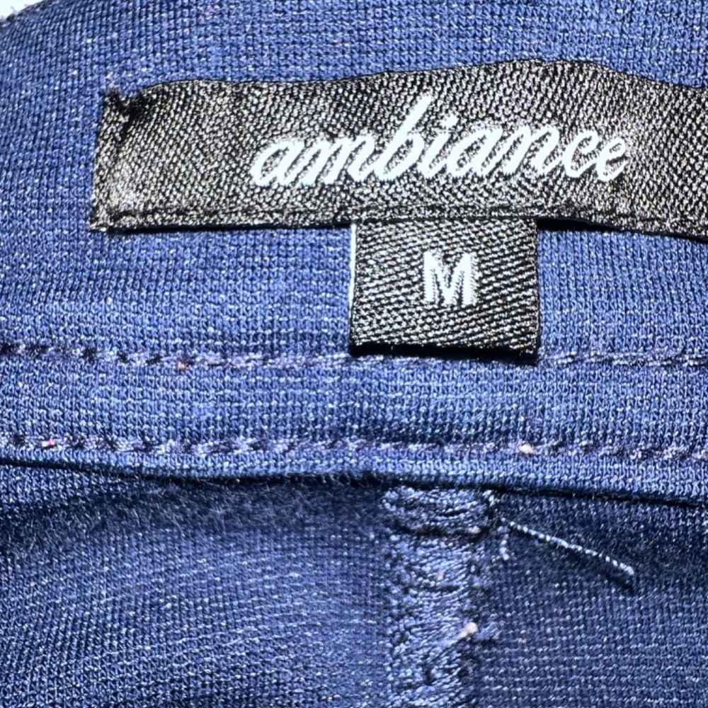 Ambiance Blue Stretchy Pants size Medium - Picture 6 of 8